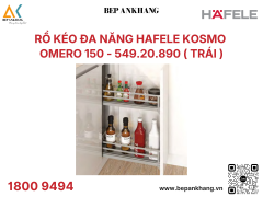 Phụ kiện gia vị trái Hafele Omero 150mm 549.20.890